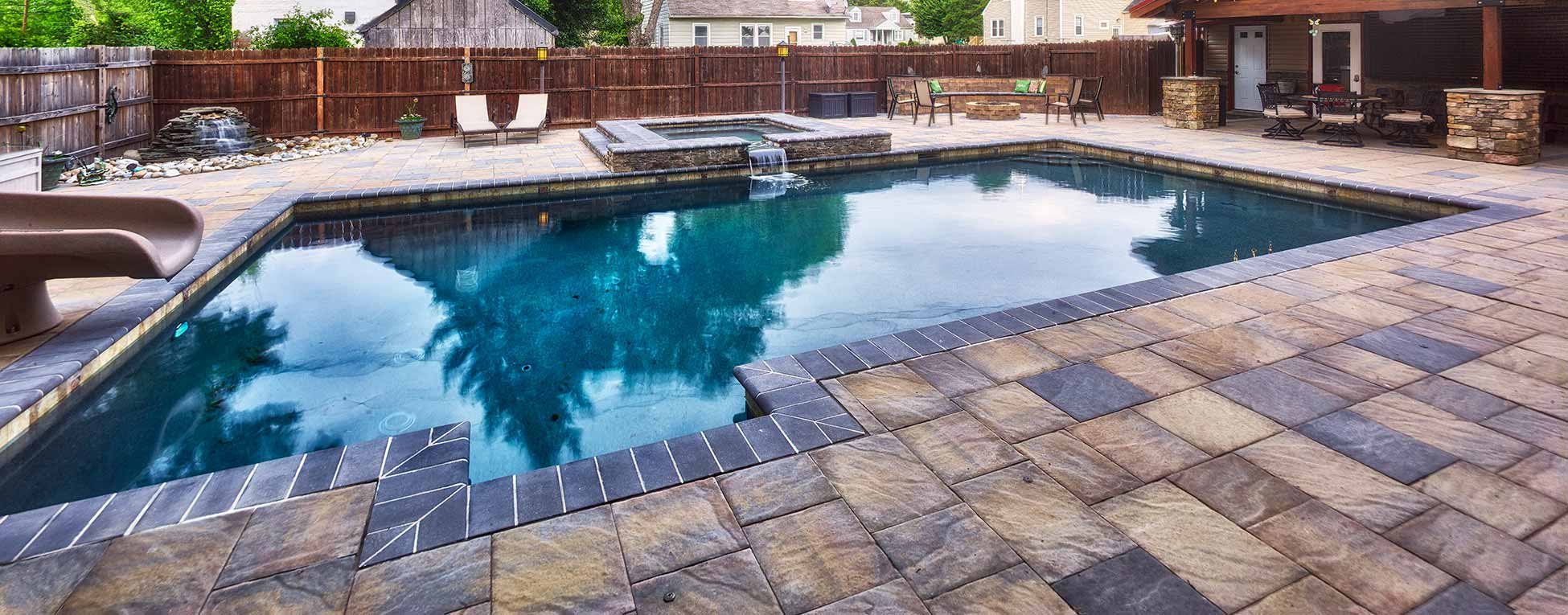 paver pool deck project